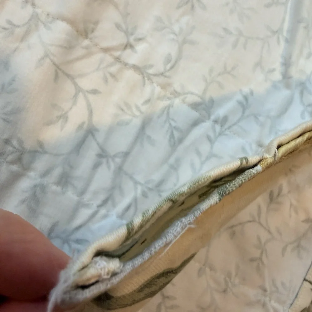 WAVERLY WILLIAMSBURG GARDEN IMAGES PARCHMENT MAGNOLIA FLORAL (2) VALANCE 16 X 73